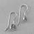 21x10mm Decorative Wing 19ga Earwires Sterling Silver Made in Bali Q2 Pair Per Pkg