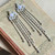 Mystical Cup Chain Chandelier Shoulder Duster Earrings Artisan Made in the USA Per Pair