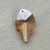 26x16mm Persimmon Cubic Zirconia Micro Faceted Leaf Per Pc