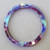 Mottled Indigo Confetti 34.5mm Acrylic Circle Washer Pendants Q3 Per Pkg