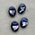 14x10mm Left Facing Lady with Hat Cameo Cabochon Lapis MOP Onyx Per Pc