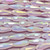 Tickled Pink AB Faceted Teardrop Crystal Chinese Glass 15x6mm Beads Per Strand