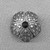 Dotted Flower Bead Caps 8mm Antique Silver Plated Brass Q6 Per Pkg