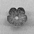 Dotted Flower Bead Caps 8mm Antique Silver Plated Brass Q6 Per Pkg