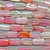 14x8mm Pink Banded Agate Smooth Rectangle Semi Precious Stone Beads Per Strand