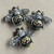 50x40mm Bumblebee Filigree Bee Pendant Artisan Hand Painted Per Pc