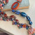 Chanterelle Mushroom Necklace Beaded Chain Hand Painted Stone Artisan Made Per Pc