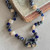 Landsat Ocean Lampwork Necklace Silver Plated Artisan Made in the USA Per Pc