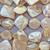 Coffee Cream Nugget 15-22mm Natural MOP Shell Beads Per Strand