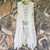 Cream Lace Mesh Duster Kimono Victorian Style Elegance Origami