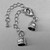 5mm Bell Glue On Leather Cord Ends with Lobster Claw Clasp and Extender Chain Antique Silver Plated Alloy Q6 Per Pkg