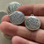 The Lord Is My Shepherd Message Charms Silver Plated 22mm 6pcs Per Pkg