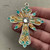 Sadie Valinor Cross Pendant Artisan Patina 76x62mm Antique Silver Metal Per Pc
