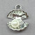 Imitation Pearl Clam Shell Charms 16x13mm Platinum Plated Alloy Q12 Per Pkg