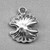 Imitation Pearl Clam Shell Charms 16x13mm Platinum Plated Alloy Q12 Per Pkg