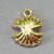 Imitation Pearl Clam Shell Charms 16x13mm Gold Plated Alloy Q12 Per Pkg