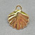 Imitation Pearl Pink Enamel Clam Shell Charms 17x15mm Gold Plated Alloy Q10 Per Pkg