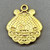 Imitation Pearl White Enamel Clam Shell Charms 20x18mm Gold Plated Alloy Q10 Per Pkg