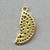 Micro Pave CZ Watermelon Slice Fruit Charms 17x8mm 18kt Gold Plated Brass Q2 Per Pkg