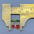 Micro Pave CZ Cherry Fruit Charms 15x12mm 18kt Gold Plated Brass Q2 Per Pkg
