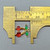 Micro Pave CZ Cherry Fruit Charms 15x12mm 18kt Gold Plated Brass Q2 Per Pkg