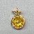 Micro Pave CZ Lemon Slice Fruit Charms 11x8mm 18kt Gold Plated Brass Q2 Per Pkg