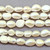 Vanilla Cream 6-8mm Rice Nugget Freshwater Pearl Beads Per Strand