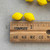 14x10mm Lemon Fruit Beads Citrus Drop Charms Glass Q12 Per Pkg
