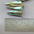 Vintage Aqua Dagger 30x6mm Dyed Shell Beads Per Strand