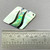 Freshwater Black Lip and Paua Shell Pearl Diamond 40x28mm Pendants Q1 Per Pkg