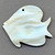 Freshwater Black Lip and Paua Shell Pearl Clown Fish 38x42mm Pendants Q1 Per Pkg