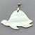 Freshwater Black Lip and Paua Shell Pearl Sea Turtle 46x56mm Pendants Platinum Plated Brass Bail Q1 Per Pkg