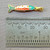 Turquoise Orange White Enamel Fish Charms 26x6mm 18kt Gold Plated Brass Q2 Per Pkg