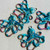 Marcellus Octopus Pendant 58x55mm Star Rhinestones Hand Painted Per Pc