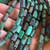 12x8mm Azurite Malachite Faceted Column Semi-Precious Stone Beads Per Strand