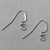 Shepherds Hook Flat Ball Earwires 17x22mm Stainless Steel Q30 Pair Per Pkg