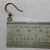 French Hook Flat Ball Earwires 15mm Antique Copper Plated Brass Q40 Pair Per Pkg