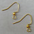 Shepherds Hook Ball Earwires 17x22mm Gold Plated Stainless Steel Q10 Pair Per Pkg