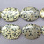 Dalmatian Jasper Oval 40x30mm Semi Precious Stone Beads Per Strand