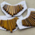 Tiger's Eye Cleopatra Graduated Daggers Stone Beads 13Pcs Per Strand