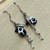 Dalmatian Drop Lampwork Treasures Earrings Dangles Artisan Made in the USA Per Pair