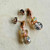 Sweet Shadow Post Earrings Shibuichi Solid Copper Artisan Made in the USA Per Pair