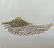 Large Wing Filigrees 145x55mm Antique Copper Plated Alloy Q8 Per Pkg