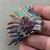 Kachina Boho Indian Headdress Pendant Chief Rose Hand Painted Per Pc
