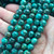 10mm African Turquoise Round Beads Dyed Semi Precious Stones Per Strand