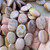 30x22mm Pink Polychrome Jasper Smooth Oval Semi Precious Stone Beads Per Strand