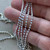2mm Rhinestone Cup Chain White Opals Plated Q8 Feet Per Pkg