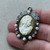 46x30mm Lady Austen Cameo Pendant Artisan Collage Per Pc
