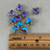 14mm Crystal Cross Prism Charms Violet Aurora 4Pcs Per Pkg