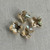 14mm Crystal Cross Prism Charms Brandy Satin 4Pcs Per Pkg